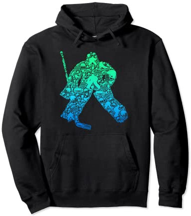 Eishockey Torwart Eishockeyspieler Jungen Kinder Männer Pullover Hoodie