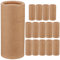 GLEAVI Leere Kraftpapier-Tube, 15 Stück, runde Pappe, 30 ml, ätherische Öle, Verpackungsbox, Karton, Deo-Behälter, braune Lippenstift-Boxen