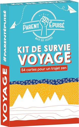 Asmodee - Funomenum - Parent Epuisé : Kit de Survie Voyage - Jeux de société - Jeux de Cartes - Jeux Enfants à partir de 4 Ans - 2 Joueurs - Version française