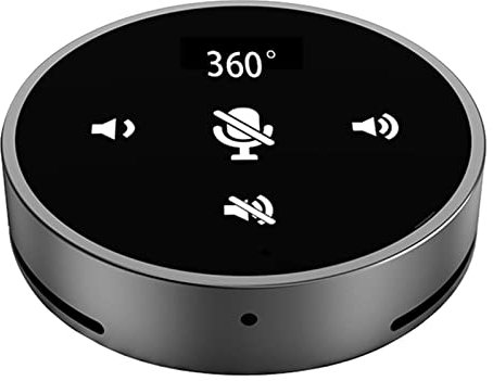 Okiyakusama Haut-Parleur de Microphone de Conférence USB avec Microphone PC Muet pour Ordinateur de Bureau