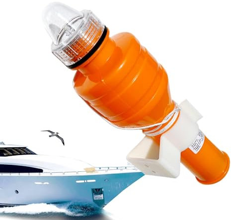 Luz LED de aro salvavidas, Luz de aro salvavidas flotante, Barra intermitente LED, Barra de lámpara de advertencia intermitente de alta visibilidad para pesca nocturna, kayak y rafting