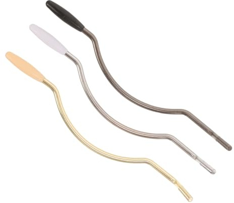 TOKIDNY 3pcs Electric Guitar Tremolo System Whammy Bar Threaded Arm Curved Design Bar for Beginners and Experienced Players with Stylish Gold Silver Black Colors