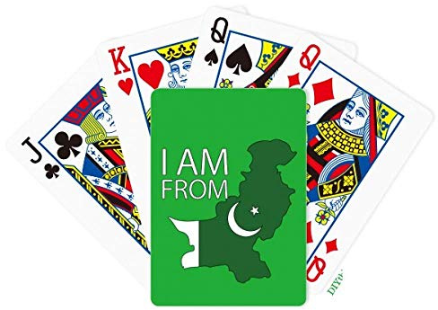 no/no I Am From Pakistan National Flag Country Poker Playing Card Tabletop Board Game