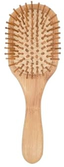 Compatible con cepillo de pelo bambú madera, mejora el crecimiento, previene la pérdida dientes(Large oval)