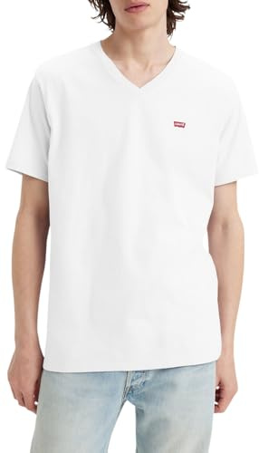 Levi's Homme Original Housemark V-Neck, White, XS