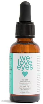 We Love Eyes - 100% All Natural Tea Tree Makeup Remover Oil - Effortlessly remove waterproof makeup and eyeliner - Made with Australian Tea Tree - Cruelty Free - Vegan