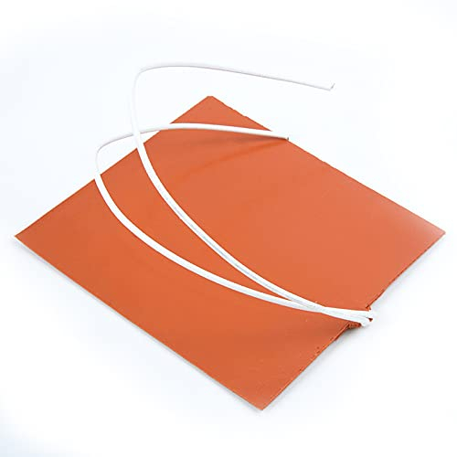 Risegun Plaque Chauffante en Caoutchouc de Silicone, Plaque Chauffante électrique de Sécurité Thermostatique 12V, Adaptée au Chauffage et à L'isolation de la Batterie du Réservoir