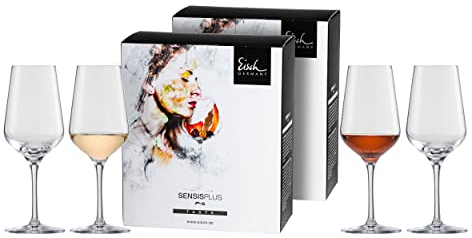 Eisch 4-teiliges Gläser-Set im farbigen Geschenkkarton, Sky SensisPlus, Spülmaschinenfest - Digestifgläser