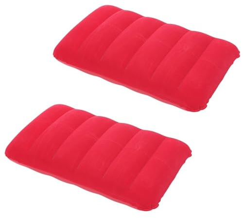 2 piezas Almohadas de Camping Hinchables,Almohada de Playa Hinchable,Ultraligero Cojin de Viaje Hinchable,Almohada de Playa Inflable,Almohada Inflable Camping,para viajes en playa,coche,tren y avión