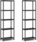 Keter 2er Set Regale 60/5, schwarz, 5 Böden, max. Traglast je 20 kg, 60 x 30 x 174 cm