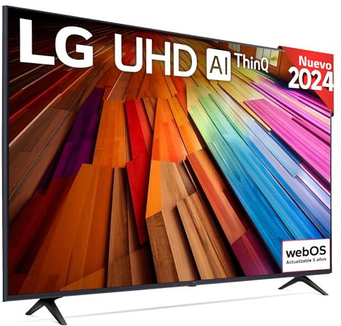 LG 65UT80006LA 65 ,UHD 4K, Serie UT80, Smart TV, WebOS24, Procesador a5, HDR10, Dolby Digital Plus, SmartTV, 3840x2160, Negro