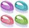 4 cepillos de uñas, cepillo de limpieza de mango, cepillo de limpieza, cepillo multifuncional para el hogar, cepillo para polvo de uñas, herramientas de limpieza