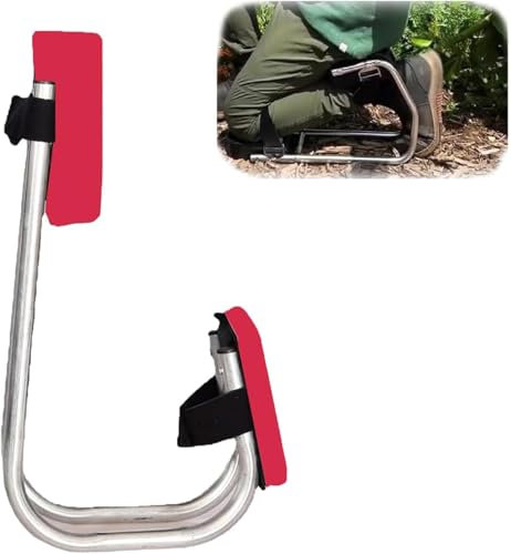 SièGe Genou Jardinage, SièGe De Genou pour Jardin Une Jambe, SièGe De GenouillèRe à Genoux, GenouillèRe De Jardin ProtéGeant Les Genoux(Red)