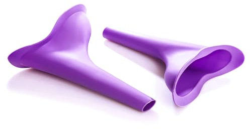 One Step Urinella für Frauen 2 Stück - Zusätzlich 2 wasserdichte Hygienebeutel für unterwegs I Urinal für Frauen I Pinkelhilfe für Frauen I Wiederverwendbares Frauenurinal I Campingtoilette