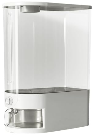 Distributeur De Riz, 30x18.5x43cm Boite Rangement Plastique Avec Couvercle, Conteneur À Riz 10 Kg, Distributeur Céréales Cuisine, Récipient De Stockage Hermétique Transparent Résistant À L'humidité