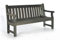 BrackenStyle Darwin Garden Bench - 150cm 3 Seat Wooden Park Seat - Durable Thick Timbers 3 Person (Dark Grey) - FSC®