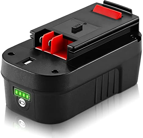 【Lithium-ion】 DSANKE HPB18 18V 6.0Ah Lithium-ion Battery Replacement for Black and Decker 18Volt Battery for 244760-00 HPB18 Battery A1718 A18 A18E HPB18-OPE Firestorm FS180BX FS18BX FS18FL FSB18