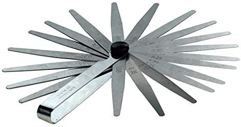 20 Blatt Abstandslehre Fühlerlehre 0,05-1,00 mm