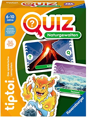 Ravensburger tiptoi 00167 Quiz Naturvakt, frågesport för barn från 6 år, för 1-4 spelare