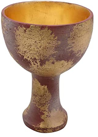 Anloximt Saint Graal Coupe Calice Gobelet Coupe Résine Coupe du Christ Saint Graal Calice Props Film Prop pour Les Fans Halloween Cosplay Decor