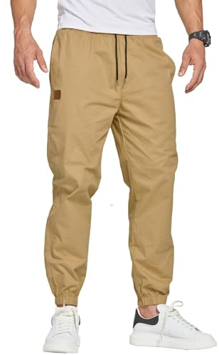 ZOXOZ Pantalon de Travail Homme Pantalon Cargo Homme Pantalon Jogging Slim Fit Coton Casual Jogging Sport Pantalon avec Quatre Poches