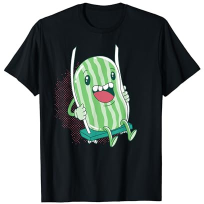 Pastèque sur balançoire pour les amis de la bande dessinée des fruits et des melons T-Shirt
