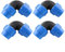 4 conectores rápidos de codo de tubo de polietileno, 20 mm, 25 mm, 32 mm, conexión rápida de manguera de tubo de polietileno para grifo exterior, manguera de jardín (20 mm)