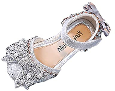 Sandalias para niños pequeños, sandalias de princesa para aprender a caminar, sandalias de tiras cómodas, festivas, transpirables, sandalias de verano, antideslizantes, zapatos flexibles para playa