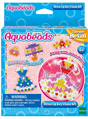 Aquabeads Dress Up Key Chain Set, Art & Craft Bead kit