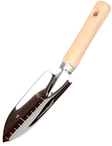 Pelle de jardin en acier inoxydable jardinage transplantoir pelle de jardinage solide Pelle Multifonctionnelle Portable pour Intérieur Extérieur Plantation Pelle, transplantation, désherbage, camping