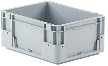 Provost Bac gerbable norme europe poignées fermées gris 15L - 40 x 30 x 18cm