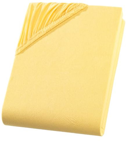 Visaggio Kinder Spannbettlaken 100% Baumwolle Jersey Spannbetttuch Bettlaken Betttuch Farben Größen wählbar 60x120 cm - 70x140 cm