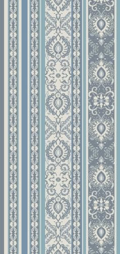 Bassetti GranFoulard Badetuch Set 1 + 1 2 Stück Frottee – Gästehandtuch 40 x 60 cm + Handtuch 50 x 100 cm Handtücher 100% Reine Baumwolle Jacquard Art. Hanbury hellblau C1