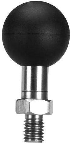 Alriedy Boule de montage Ram Mount M8 x 1,25 - Adaptateur boule de 2,5 cm - Compatible avec les montures RAM - Taille B - Double socle - Boule d'attelage pour vélo et moto - Support de téléphone