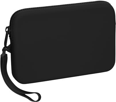kwmobile Custodia per Smartphone in Silicone Morbido - Astuccio Portacellulare con Cerniera 18 × 12 × 3 cm - Ideale da Viaggio per Cellulare e Accessori - Nero