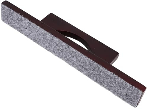 TOYZFRIENDY Shuffleboard Cleaning Brush with Bristles Ergonomic Wooden Handle Versatile Table Maintenance Tool for Shuffleboard Accessories and Pool Table Care