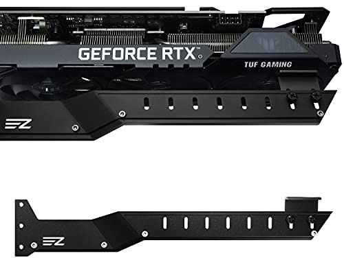 EZDIY-FAB GPU Holder Brace Graphics Card Support, Video Card Sag Holder/Holster Bracket Support RX6700, RTX3090 - 309EZ-Black