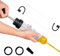 ZOYITO Fluid Extractor Ölwechsel Spritze mit Schlauch Manuelle Kraftstoff Saug-Füller Fluid Oil Change Evacuator (200 CC)