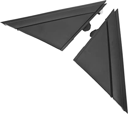 Tbest Modifica della Decorazione Copertura Bandiera Specchietto Retrovisore 1Sh17Kx7Aa Specchietto Retrovisore Sinistro Destro Triangolo Sostituzione Rivestimento per 500 (Nero )