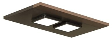 Lucande Ceiling Light Esteria (Modern) in Black Made of Metal for e.g. Living Room & Dining (2 Light Sources, GX53) from Ceiling lamp