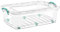 Best House | Plastic Storage Box with Lid and Wheels |Size 60L(L:72.4cm W:47.5cm H:27.6cm) | Set of 1 | Stackable Clear Durable Multipurpose Office Toys Home Tools Crafts Household(Large)-60 Litres