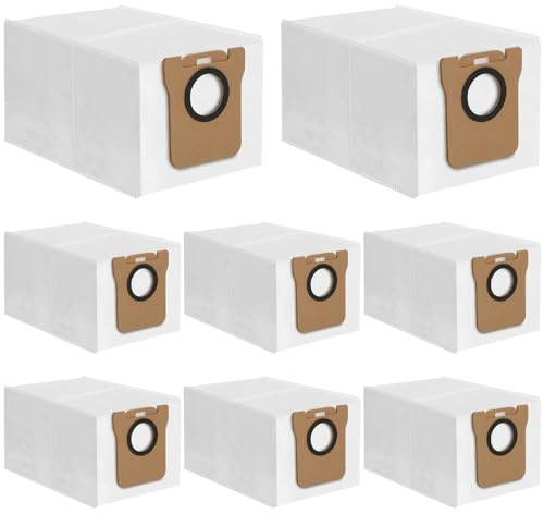 Staubbeutel für Xiaomi X10+, 8 Stück Ersatzbeutel Zubehörset Staubsaugerbeutel Ersatzteile, Staubbeutel für Dreame L10s Ultra / L20 Ultra / L10 Ultra Saugroboter Absaugstation