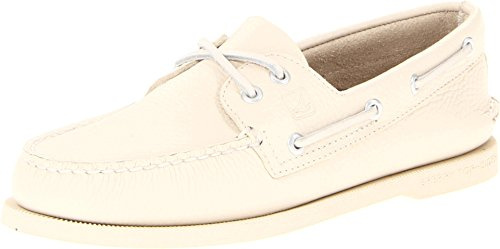 Sperry Men's Authentic Original 2-Eye Leather Boat Shoe, Ice Leather, 10.5