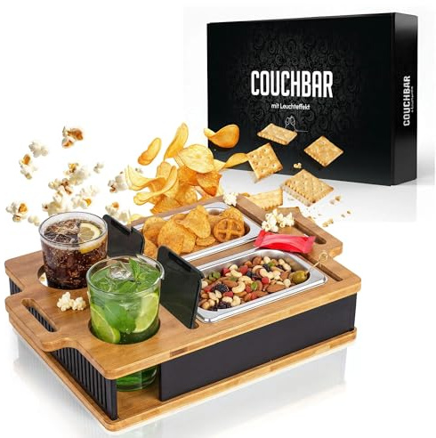 AH® Couchbar Snackbox con efecto luminoso, regalo para hombres y mujeres