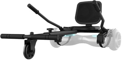Jetson JetKart 3.0 Attacco universale per hoverboard, pneumatico da 4 pollici, poggiapiedi regolabile per adattarsi alla maggior parte delle altezze, dai 12 anni in su, nero, JKAR30-BLK
