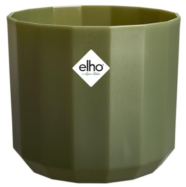 Elho Facet Rond 26cm Pot de Fleur - Forest Green