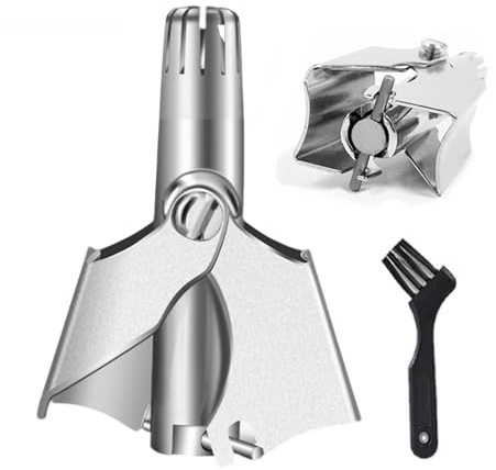 Nasenhaarschneider für Frauen, tragbare Schere | Nasenhaarschneider aus Edelstahl mit Reinigungsbürste - Ohr, Nase, Körperpflege, Badezimmer, Reisen, Zuhause