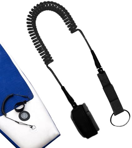 Cuerda de Surf – Cuerda de sujeción para Tabla de natación de liberación rápida, diseño ergonómico y Seguro, Cable de Tobillo Enrollado, Equipo de Deportes Marinos Duradero y fiable para Tablas de