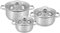 Carl Schmidt Sohn 066574 LEIPZIG Topf-Set, Edelstahl, Silber