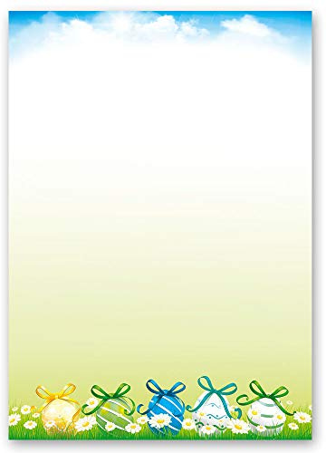 Motif Letter Paper! Easter Easter Garden 20 Sheets DIN A4 - Paper-Media